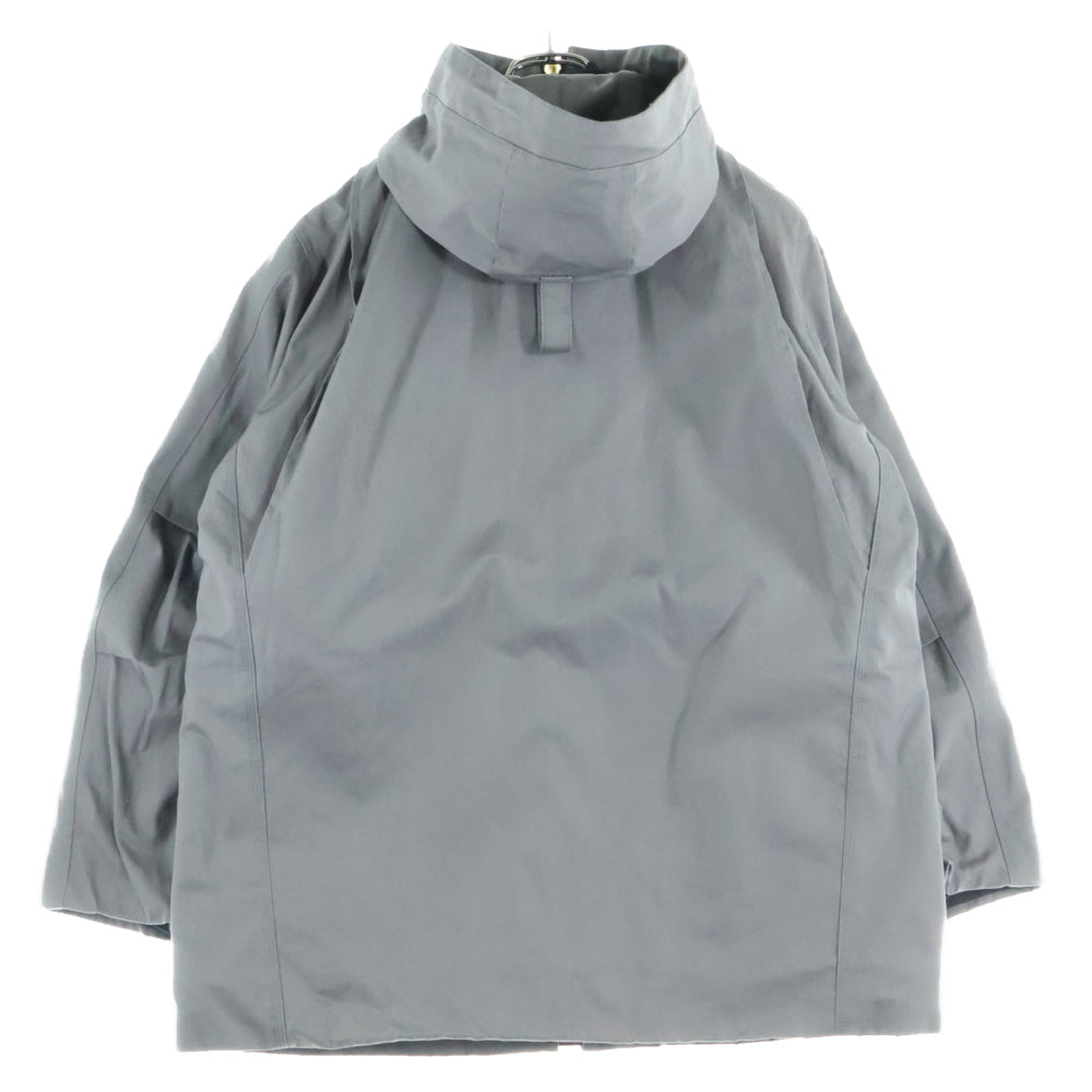 Sacai(サカイ) 24SS × Carhartt WIP Reversible Coat カーハートダブリューアイピー リバーシブル フーデット コート ブラック/グレー 24-03390M