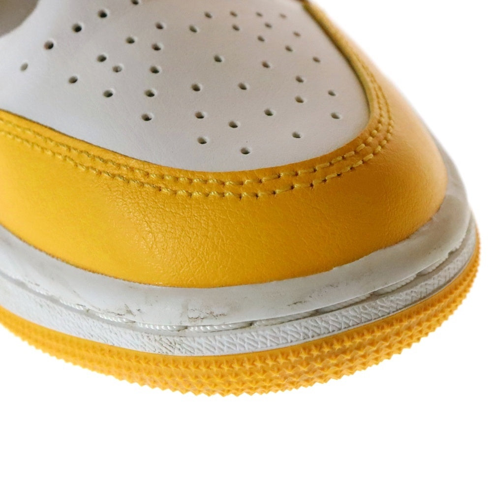NIKE(ナイキ) WMNS AIR JORDAN 1 MID Lemon ウィメンズ エアジョーダン1 レモン ミッドカットスニーカー イエロー/ホワイト US6.5/23.5cm BQ6472-117