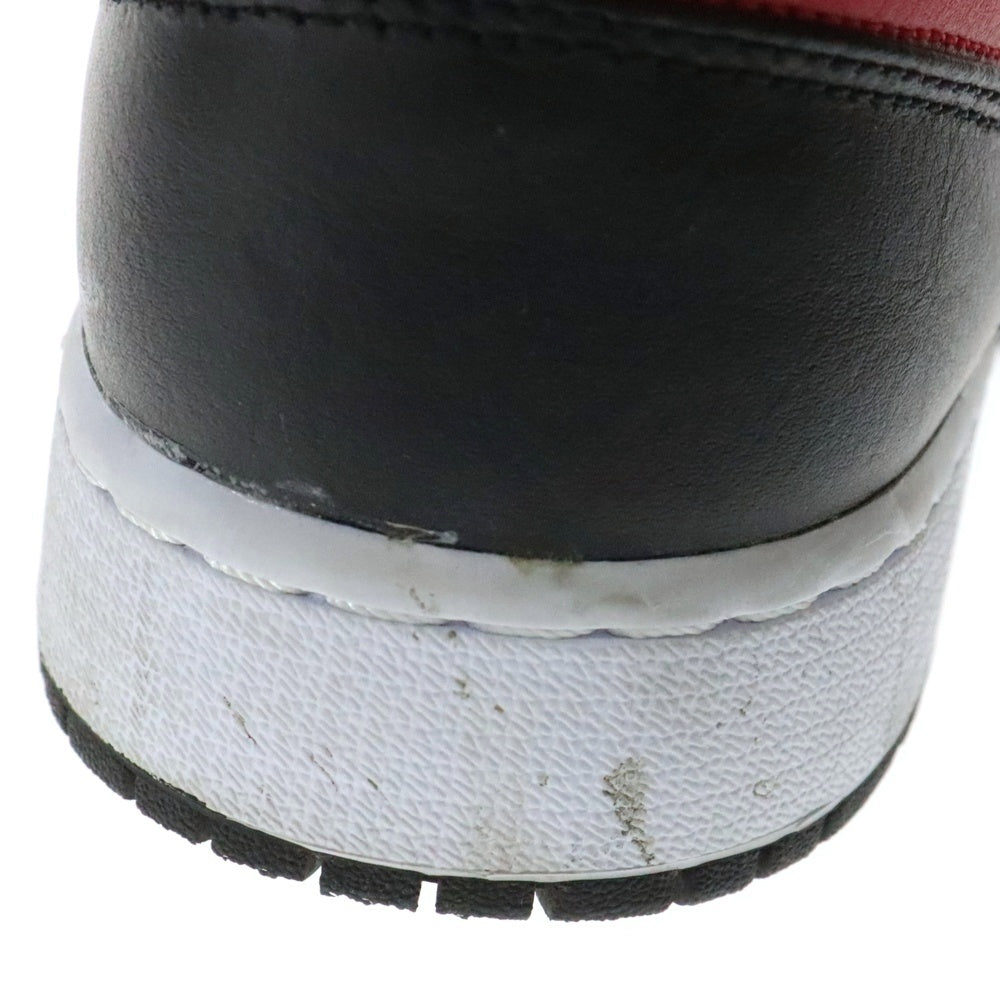 NIKE(ナイキ) AIR JORDAN 1 MID GS エアジョーダン1 ミッドカットスニーカー ウィメンズ ホワイト/ブラッ/レッド US6.5/24.5cm 554725-079
