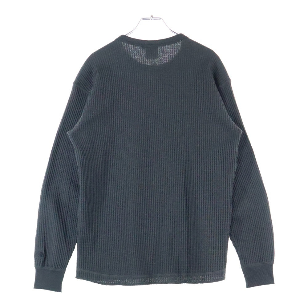 THE NORTH FACE(ザノースフェイス) L/S Warm Waffle Crew ロングスリーブ ウォームワッフルクルーネック 長袖カットソー グレー NP62032