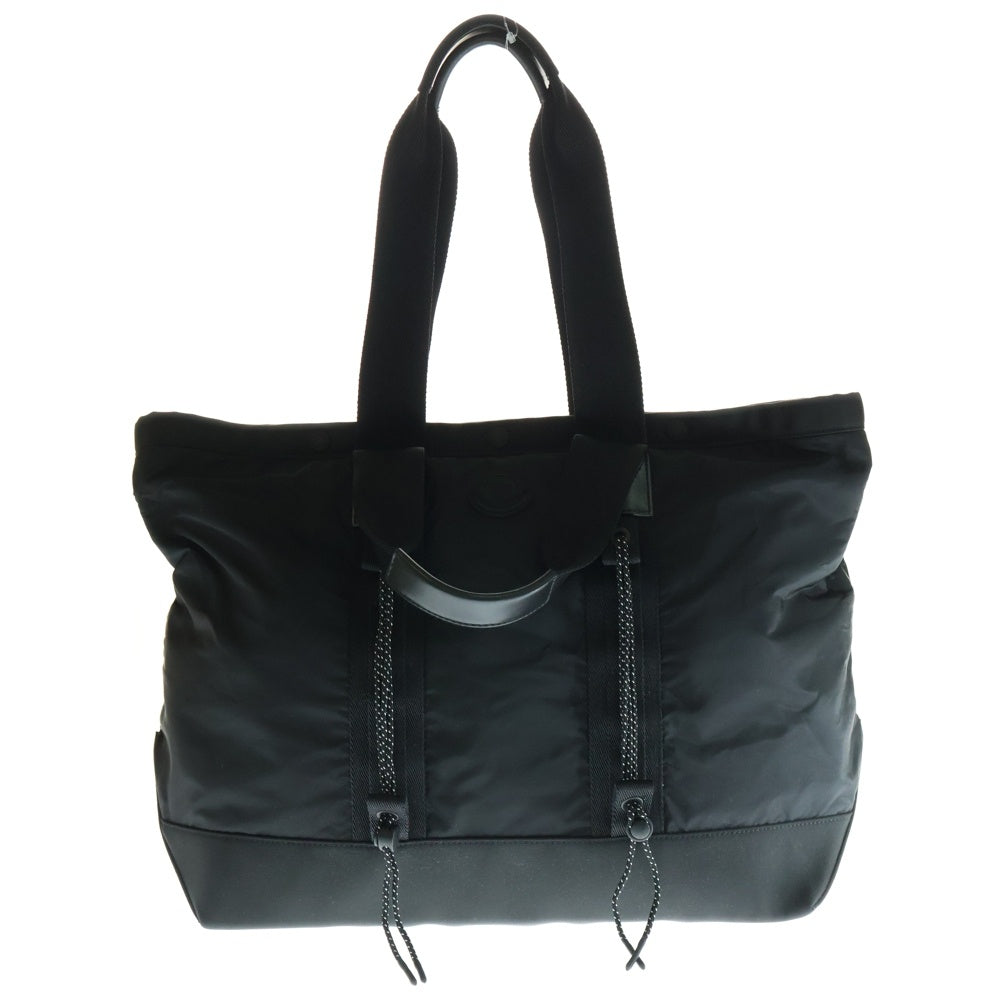 MONCLER(モンクレール) 23AW TECH TOTE テックトートバッグ ロゴパッチ ナイロン ハンドバッグ ブラック I209A5D00007
