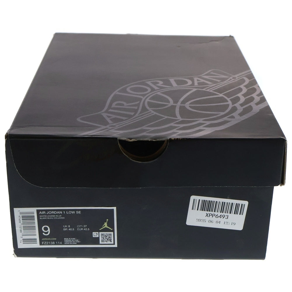 NIKE(ナイキ) AIR JORDAN 1 LOW Legend Blue エアジョーダン 1 ローカットスニーカー レジェンドブルー ホワイト US9/27cm FZ2138-114