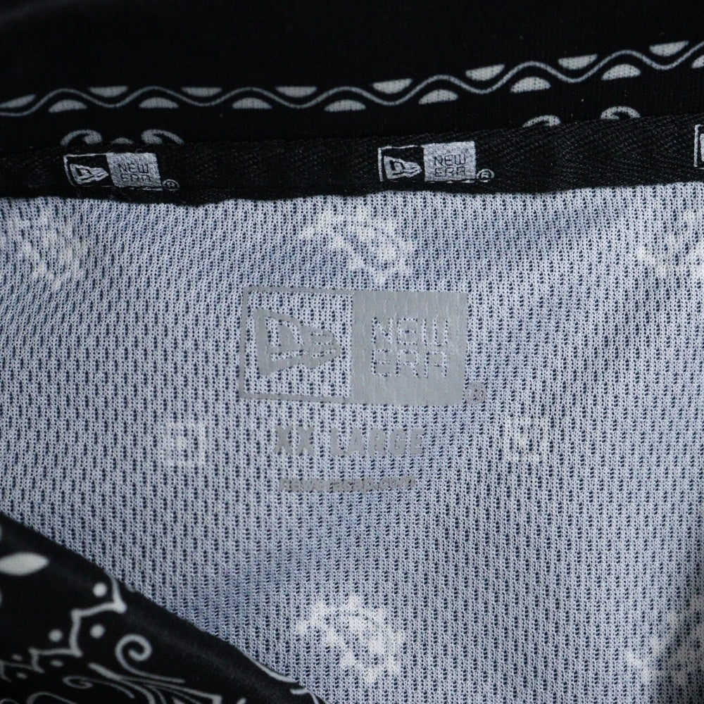 F.C.R.B./F.C.Real Bristol/FCRB(エフシーアールビー/エフシーレアルブリストル) 22SS ×NEW ERA BANDANA POLO SHIRT ニューエラ バンダナ 半袖ポロシャツ ブラック FCRB-220137