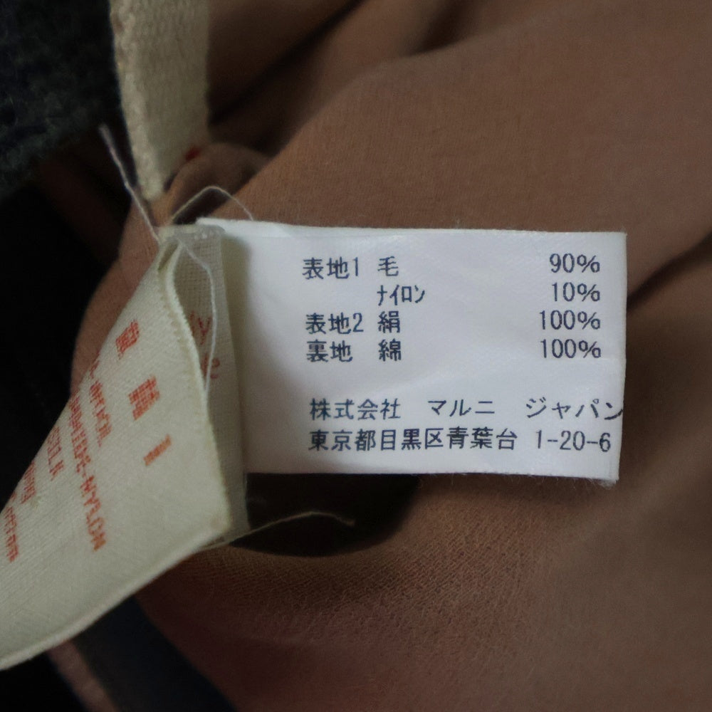 MARNI(マルニ) シルク切替 ミニ キャミワンピース グレー/ピンク レディース
