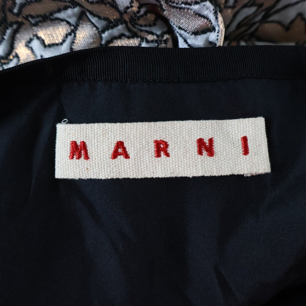 MARNI(マルニ) ジャガード ミドルスカート ホワイト/ピンクゴールド レディース GOMAP09S04TP405