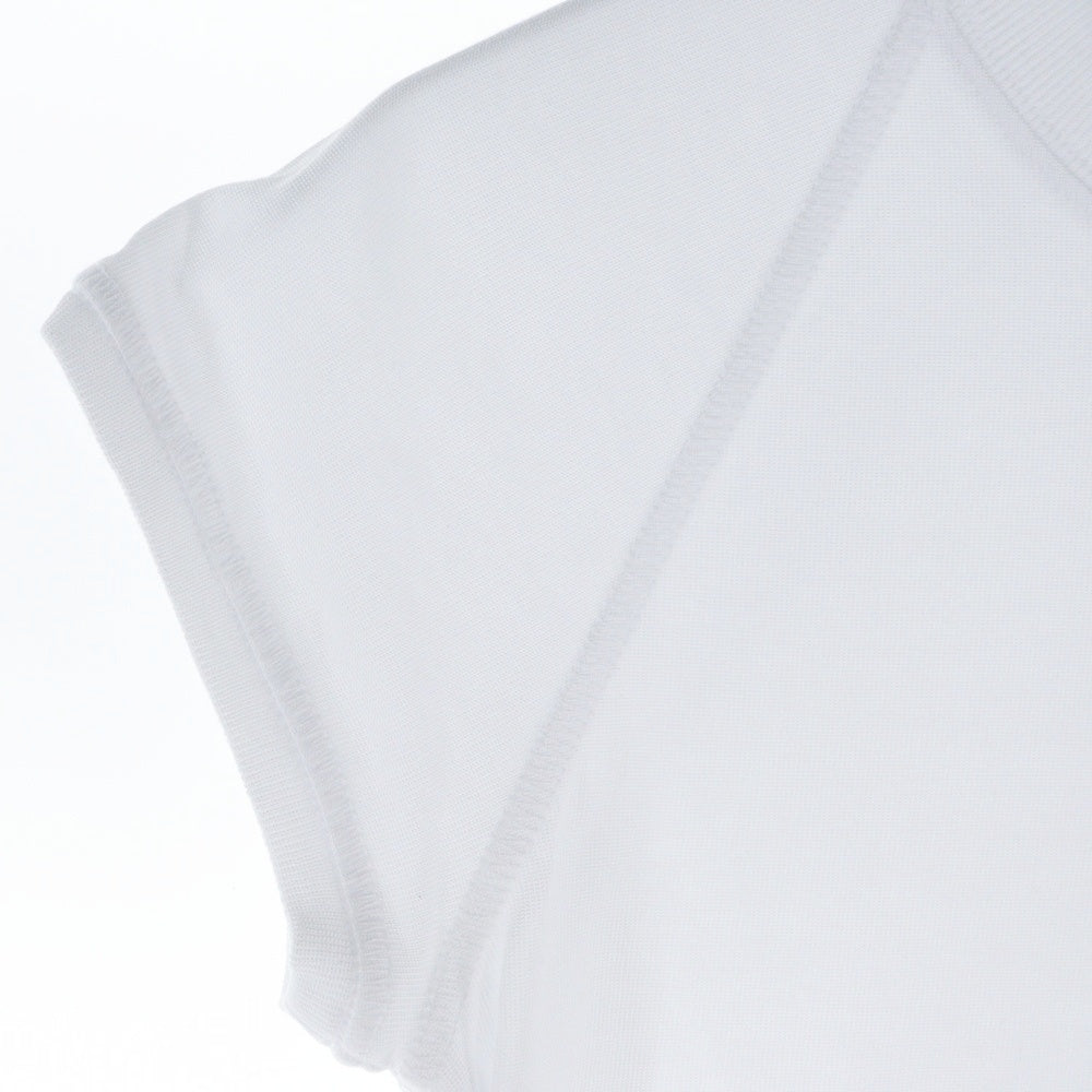 LOEWE(ロエベ) SMALL FIT T-SHIRT フロントアナグラムロゴ刺繍 スモールフィットTシャツ 半袖クルーネックカットソー レディース ホワイト S359Y22X96