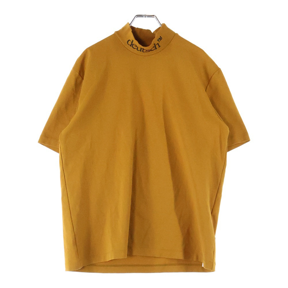 JOHN LAWRENCE SULLIVAN(ジョンローレンスサリバン) DEUTSCH MOCK TOP ドイチュ モックネック 半袖Tシャツ カットソー イエロー 5B014-0317-25