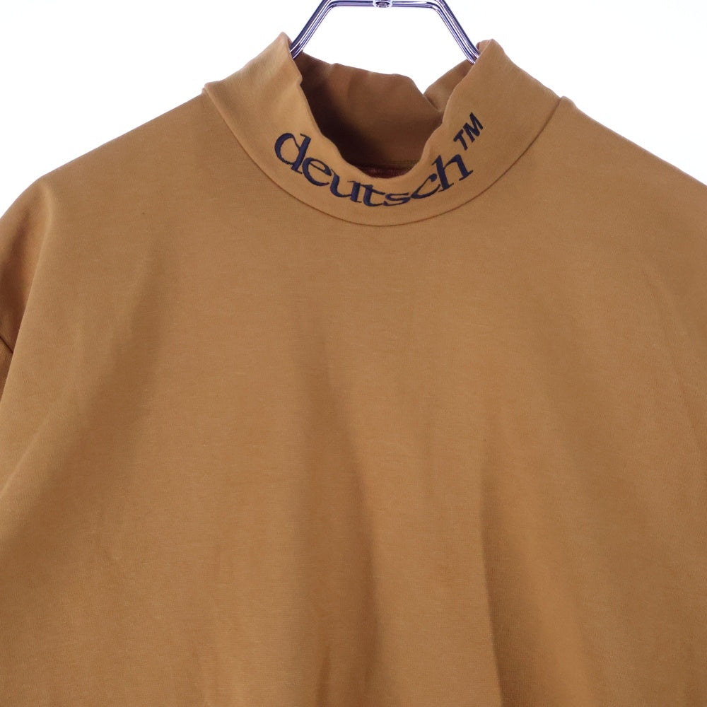 JOHN LAWRENCE SULLIVAN(ジョンローレンスサリバン) DEUTSCH MOCK TOP ドイチュ モックネック 半袖Tシャツ カットソー イエロー 5B014-0317-25