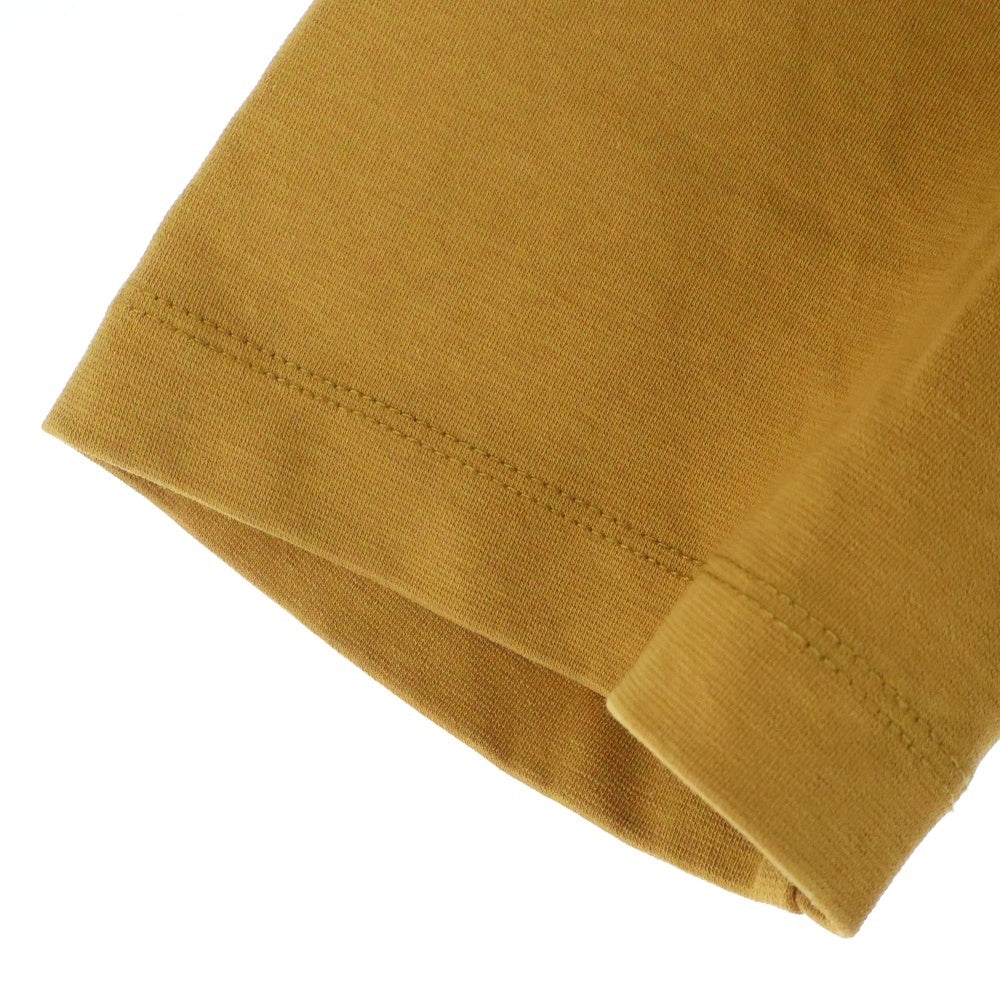 JOHN LAWRENCE SULLIVAN(ジョンローレンスサリバン) DEUTSCH MOCK TOP ドイチュ モックネック 半袖Tシャツ カットソー イエロー 5B014-0317-25