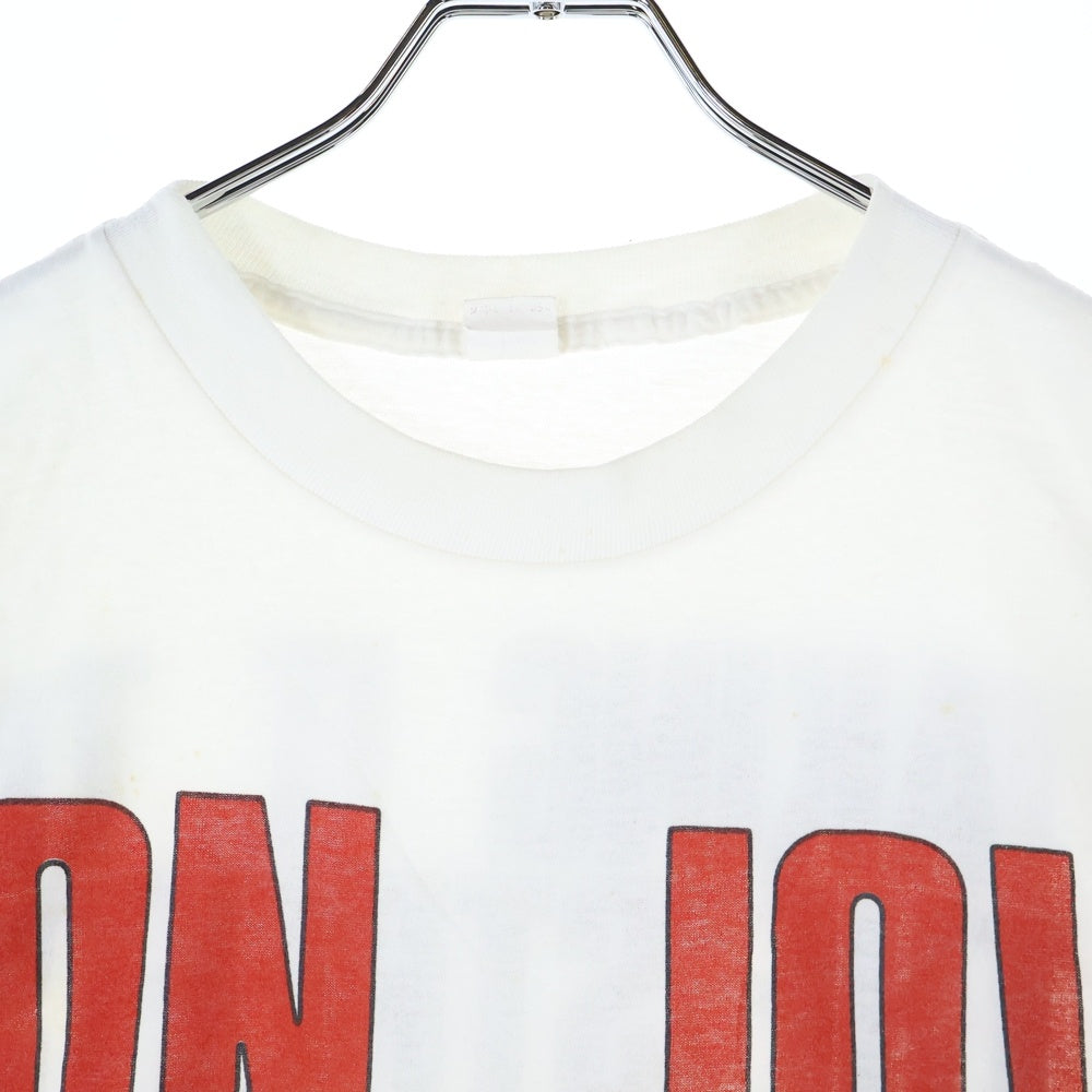 VINTAGE(ヴィンテージ) 80s BON JOVI Taking It To The Streets Tour Shirt ボンジョヴィ ツアー クルーネック 両面プリント 半袖 Tシャツ カットソー ホワイト