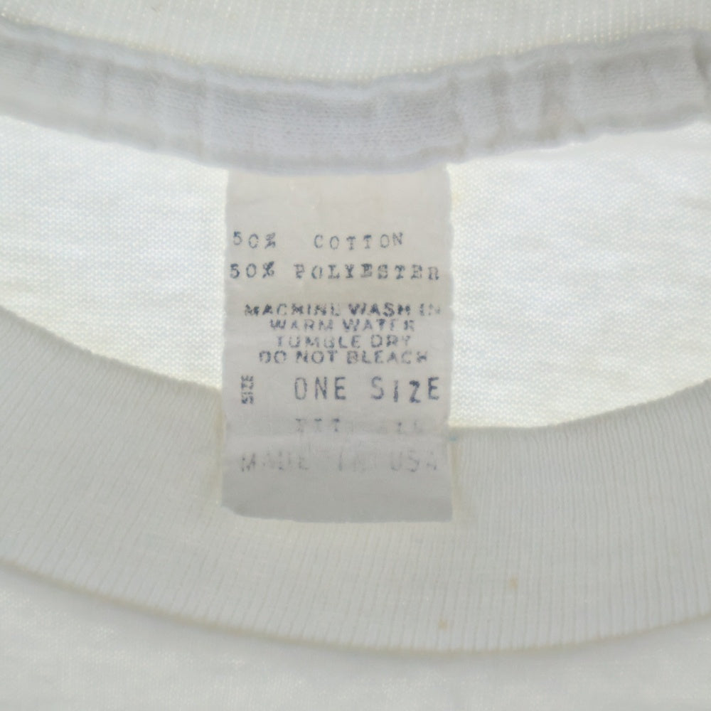 VINTAGE(ヴィンテージ) 80s BON JOVI Taking It To The Streets Tour Shirt ボンジョヴィ ツアー クルーネック 両面プリント 半袖 Tシャツ カットソー ホワイト