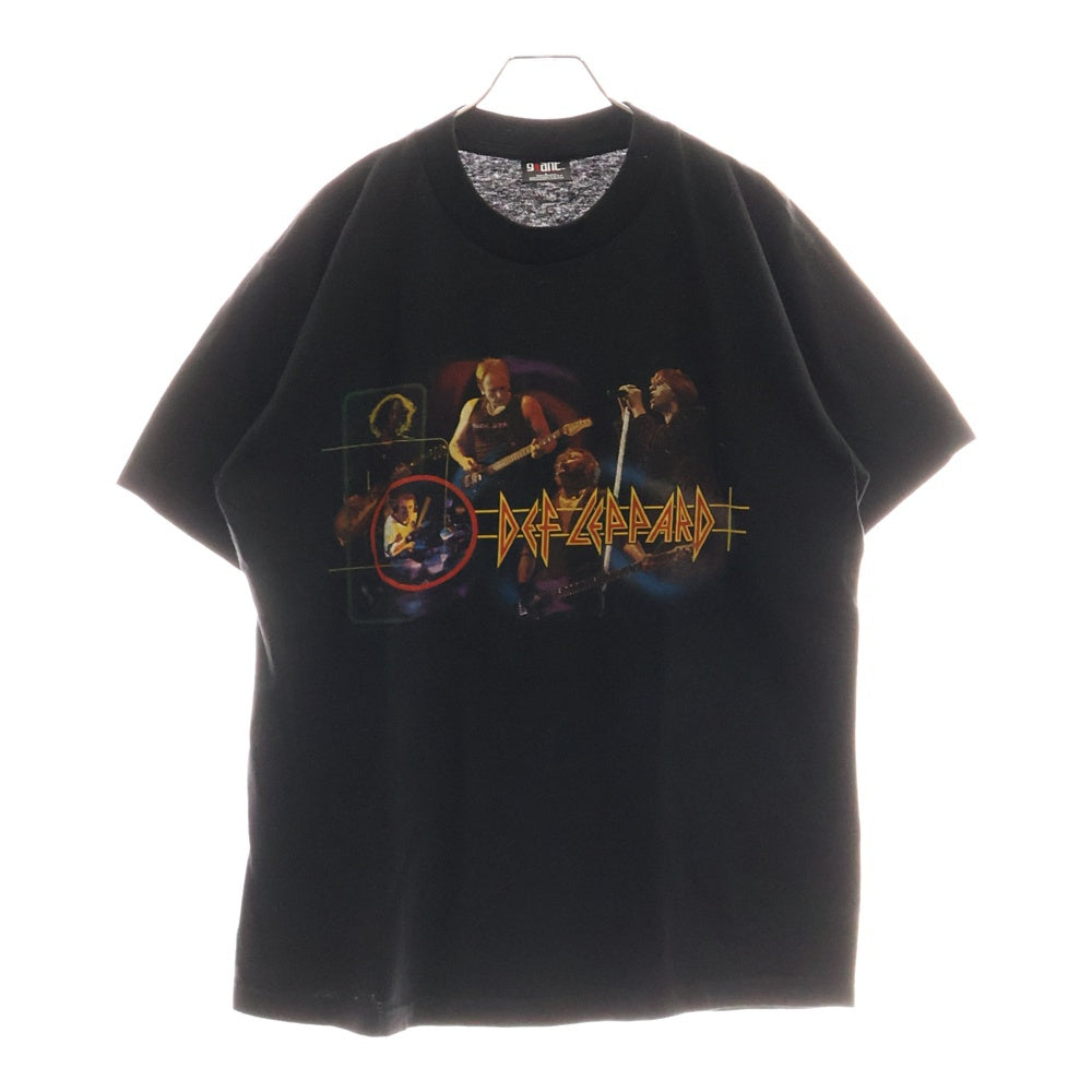 VINTAGE(ヴィンテージ) 00s DEF LEPPARD EUPHORIA 2000 Tour T-shirt デフパレード ユーフォリア ツアー クルーネック 両面プリント 半袖 Tシャツ カットソー ブラック