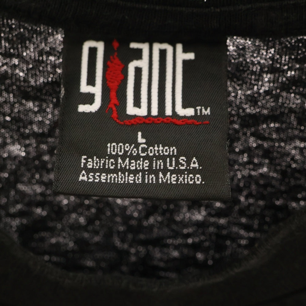 VINTAGE(ヴィンテージ) 00s DEF LEPPARD EUPHORIA 2000 Tour T-shirt デフパレード ユーフォリア ツアー クルーネック 両面プリント 半袖 Tシャツ カットソー ブラック