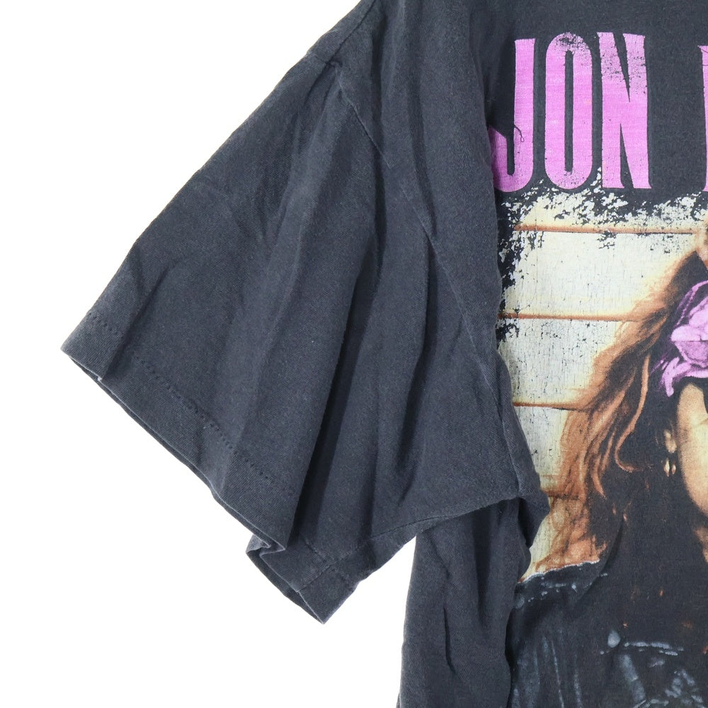 VINTAGE(ヴィンテージ) 90s Jon Bon Jovi Blaze of Glory T-Shirt ジョン ボンジョヴィ ブレイズ オブ グローリー 両面プリント クルーネック 半袖 Tシャツ カットソー ブラック