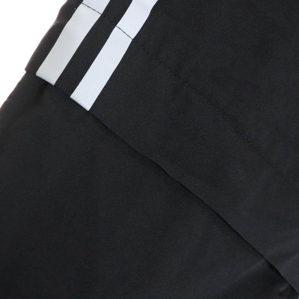 adidas(アディダス) CLIMAPROOF 2WAY NYLON JACKET クライマプルーフ 胸ロゴプリント 袖切替 ジップアップナイロンジャケット ブラック P0208