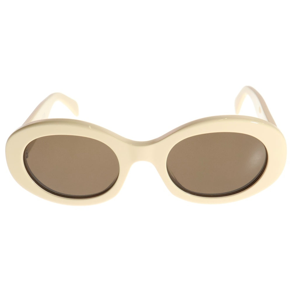 CELINE(セリーヌ) CL40194U トリオンフテンプル オーバルフレーム サングラス メガネ 眼鏡 ベージュ