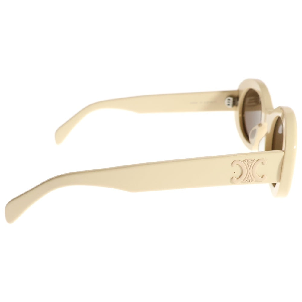 CELINE(セリーヌ) CL40194U トリオンフテンプル オーバルフレーム サングラス メガネ 眼鏡 ベージュ