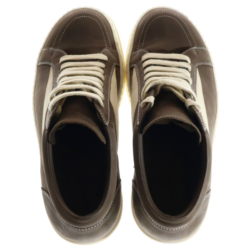 Rick Owens(リックオウエンス) 24AW VINTAGE SNEAKS ヴィンテージ ローカットスニーカー ブラウン/ホワイト RR02D6897