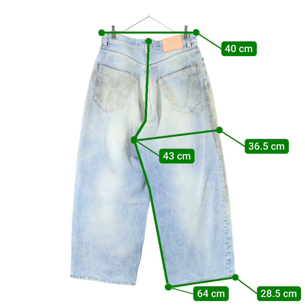 Acne Studios(アクネ ストゥディオズ) 23AW スーパーバギー フィットジーンズ ワイドデニムパンツ インディゴ C00054