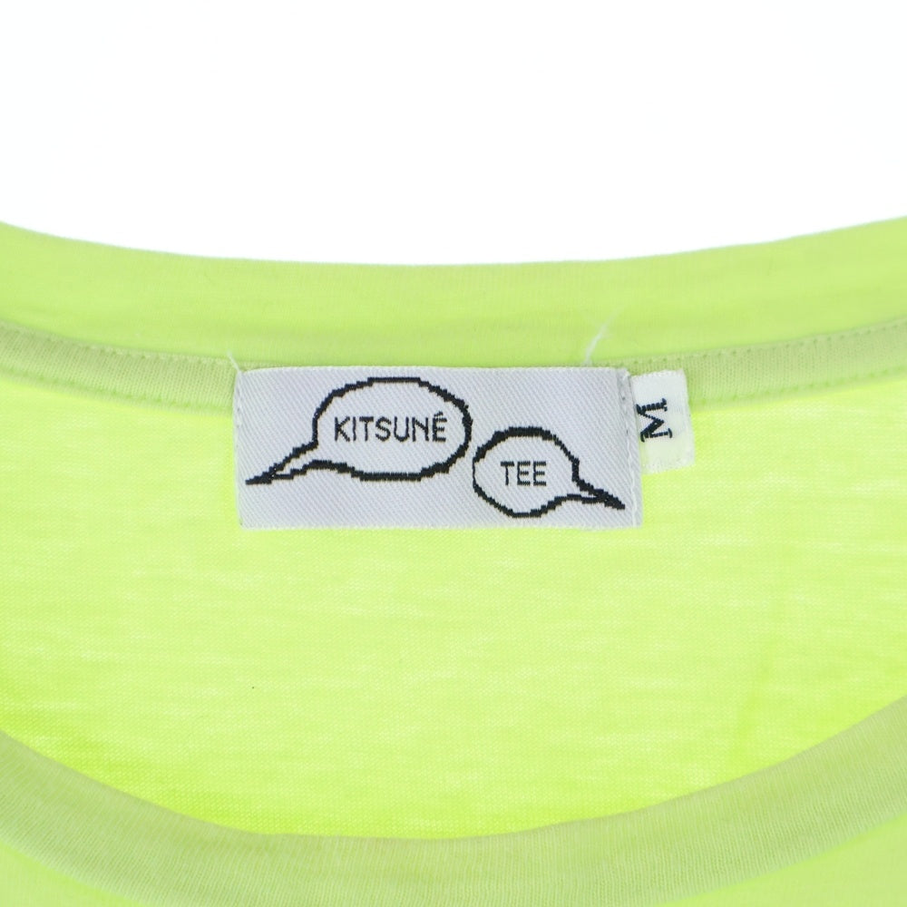 KITSUNE TEE(キツネティー) イアープリント Tシャツ 半袖カットソー レディース ネイビー/グリーン