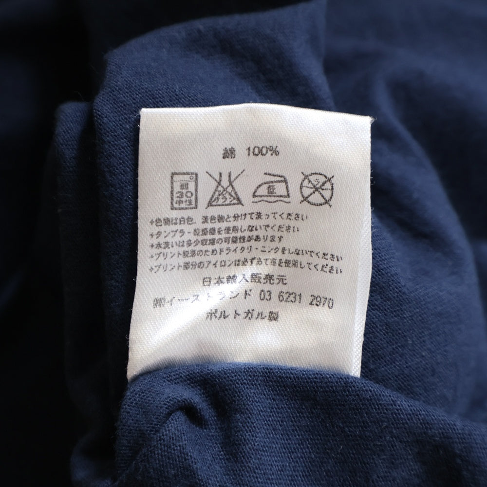 KITSUNE TEE(キツネティー) イアープリント Tシャツ 半袖カットソー レディース ネイビー/ピンク