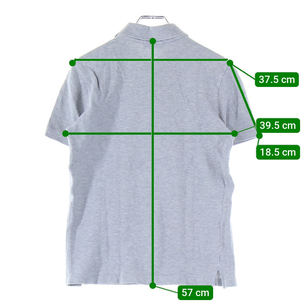 MAISON KITSUNE(メゾンキツネ) キツネパッチ 半袖ポロシャツ グレー レディース