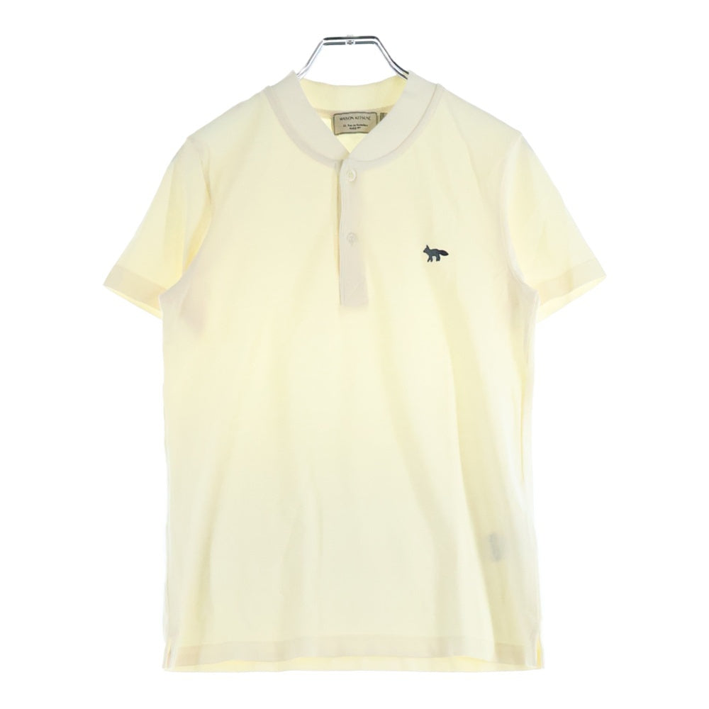 MAISON KITSUNE(メゾンキツネ) キツネパッチ 半袖ポロシャツ アイボリー レディース