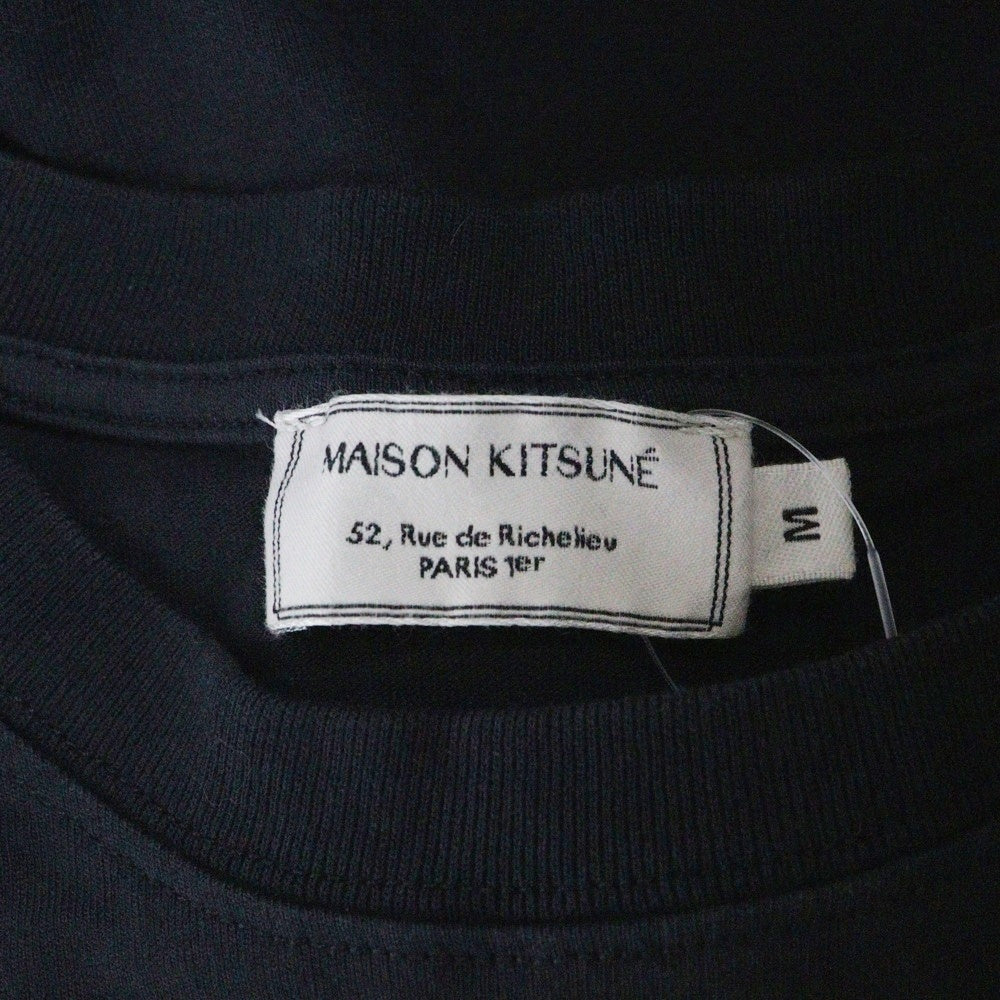 MAISON KITSUNE(メゾンキツネ) キツネパッチ 半袖Tシャツ カットソー レディース ブラック