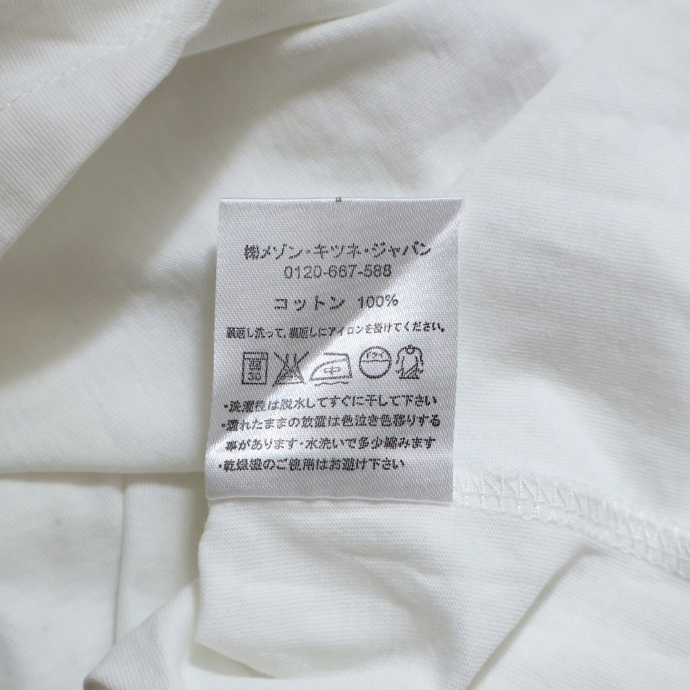 MAISON KITSUNE(メゾンキツネ) キツネサークルプリント 半袖カットソー レディース ホワイト