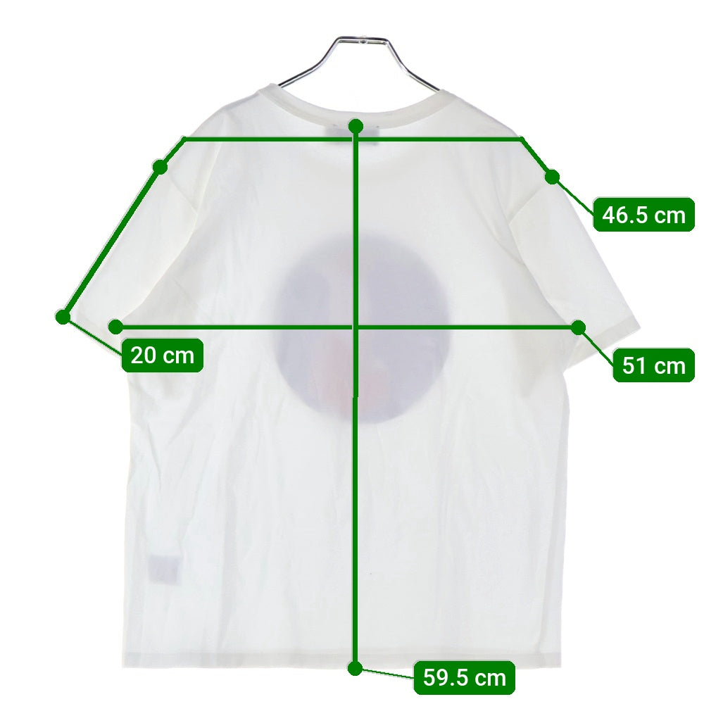 MAISON KITSUNE(メゾンキツネ) キツネサークルプリント 半袖カットソー レディース ホワイト