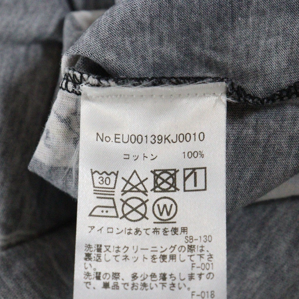 MAISON KITSUNE(メゾンキツネ) フェイス総柄 半袖Tシャツ カットソー レディース ブラック/ホワイト