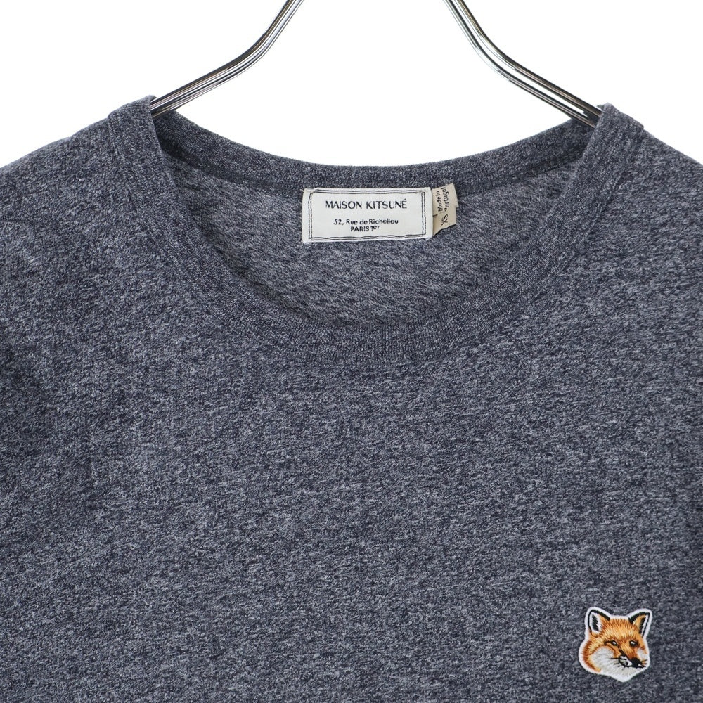 MAISON KITSUNE(メゾンキツネ) キツネパッチ 半袖Tシャツ カットソー レディース グレー