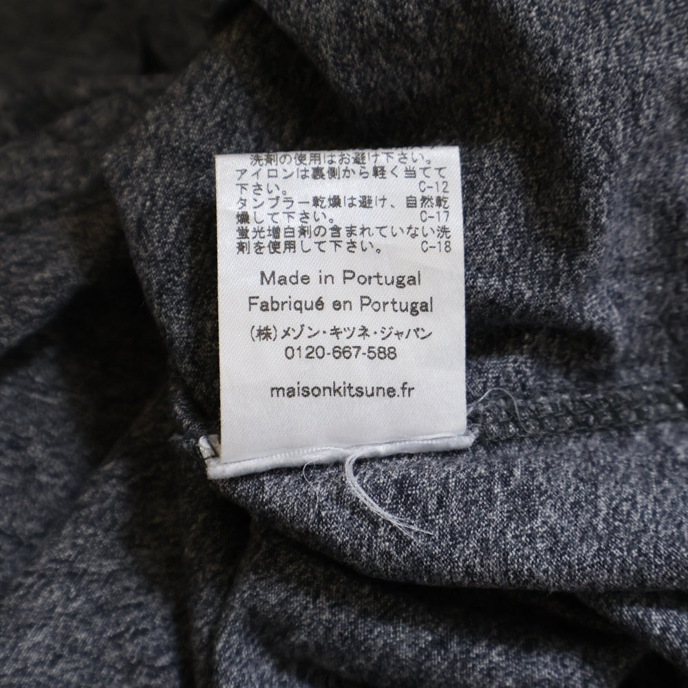MAISON KITSUNE(メゾンキツネ) キツネパッチ 半袖Tシャツ カットソー レディース グレー