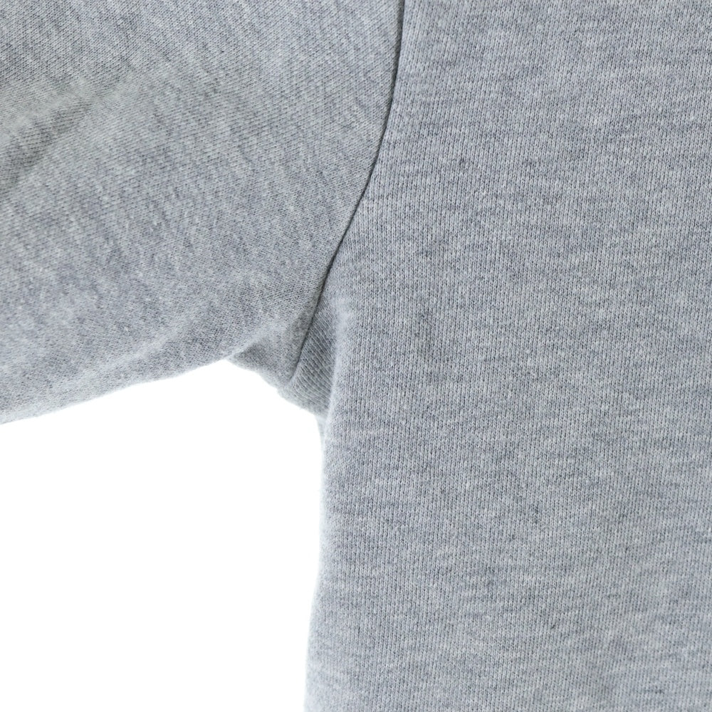 MAISON KITSUNE(メゾンキツネ) キツネパッチ ドローストリング ジップアップフーディ スウェットパーカー レディース グレー