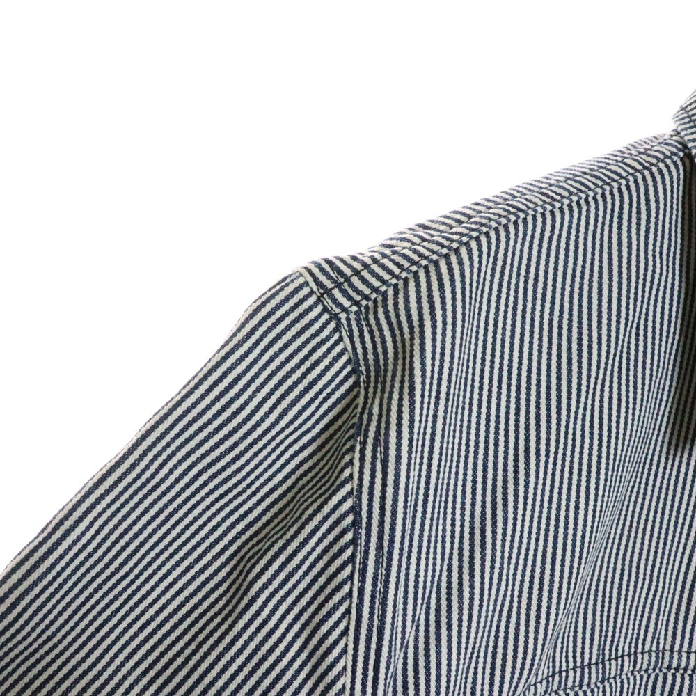 MAISON KITSUNE(メゾンキツネ) ストライプ コットン ジャケット レディース ブルー/ホワイト