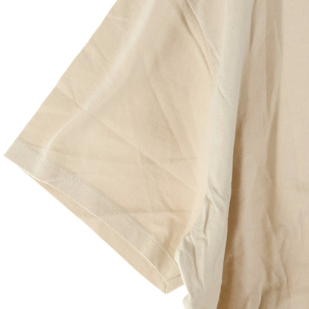 MAISON KITSUNE(メゾンキツネ) キツネフェイスパッチ 半袖Tシャツ カットソー レディース ベージュ