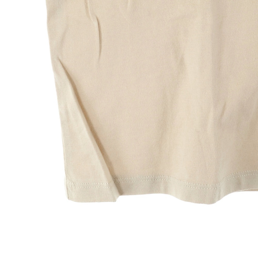 MAISON KITSUNE(メゾンキツネ) キツネフェイスパッチ 半袖Tシャツ カットソー レディース ベージュ