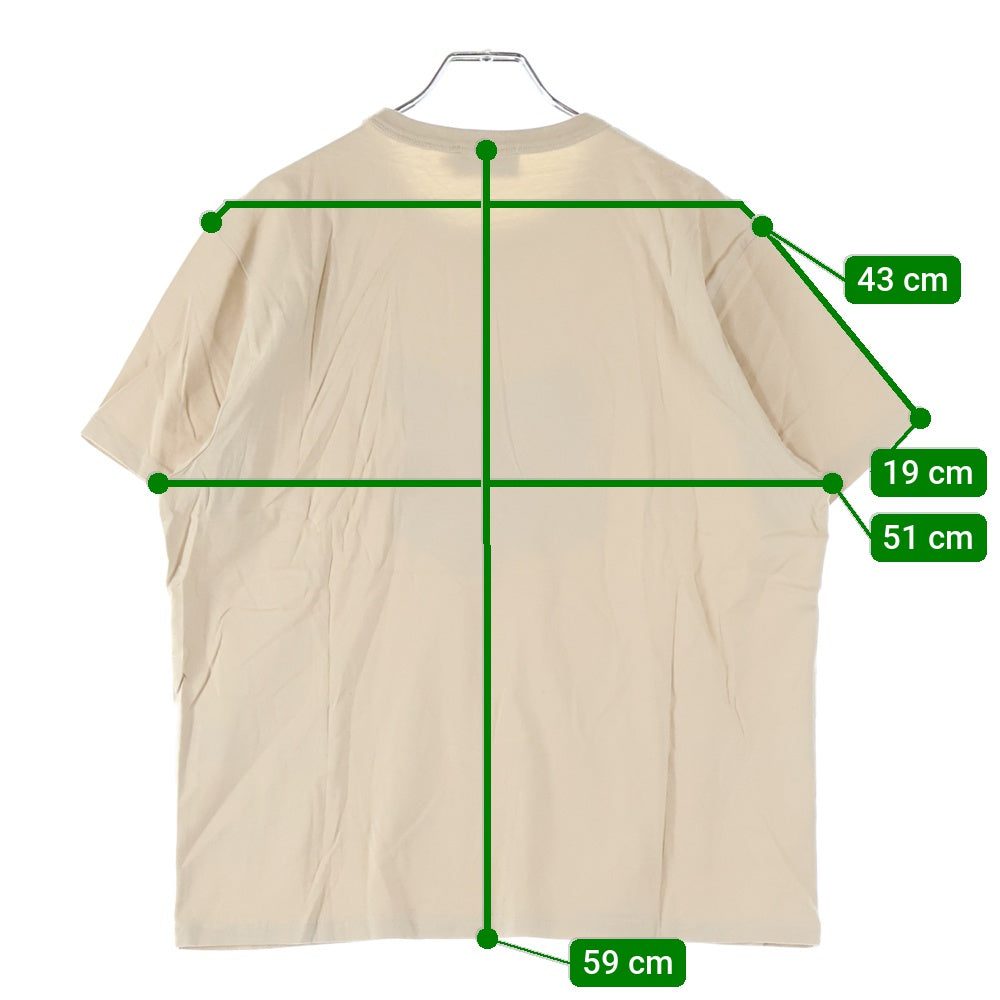 MAISON KITSUNE(メゾンキツネ) キツネフェイスパッチ 半袖Tシャツ カットソー レディース ベージュ