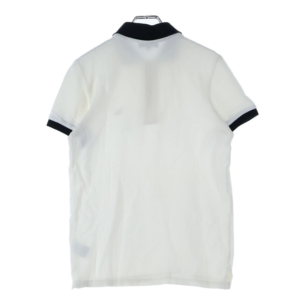 MAISON KITSUNE(メゾンキツネ) キツネパッチ 半袖ポロシャツ レディース ホワイト/ブラック