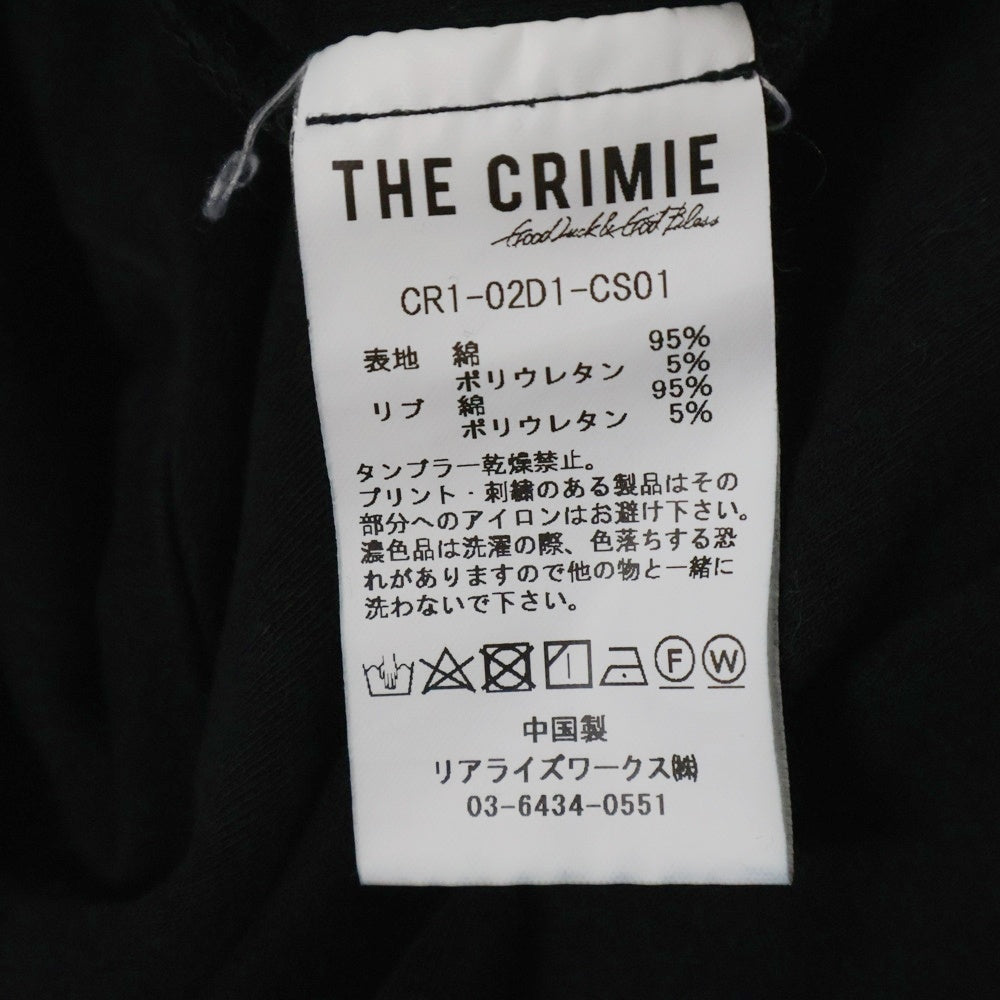 THE CRIMIE(ザ クライミー) コットン ポケット 半袖Tシャツ ブラック CR1-02D1-CS01