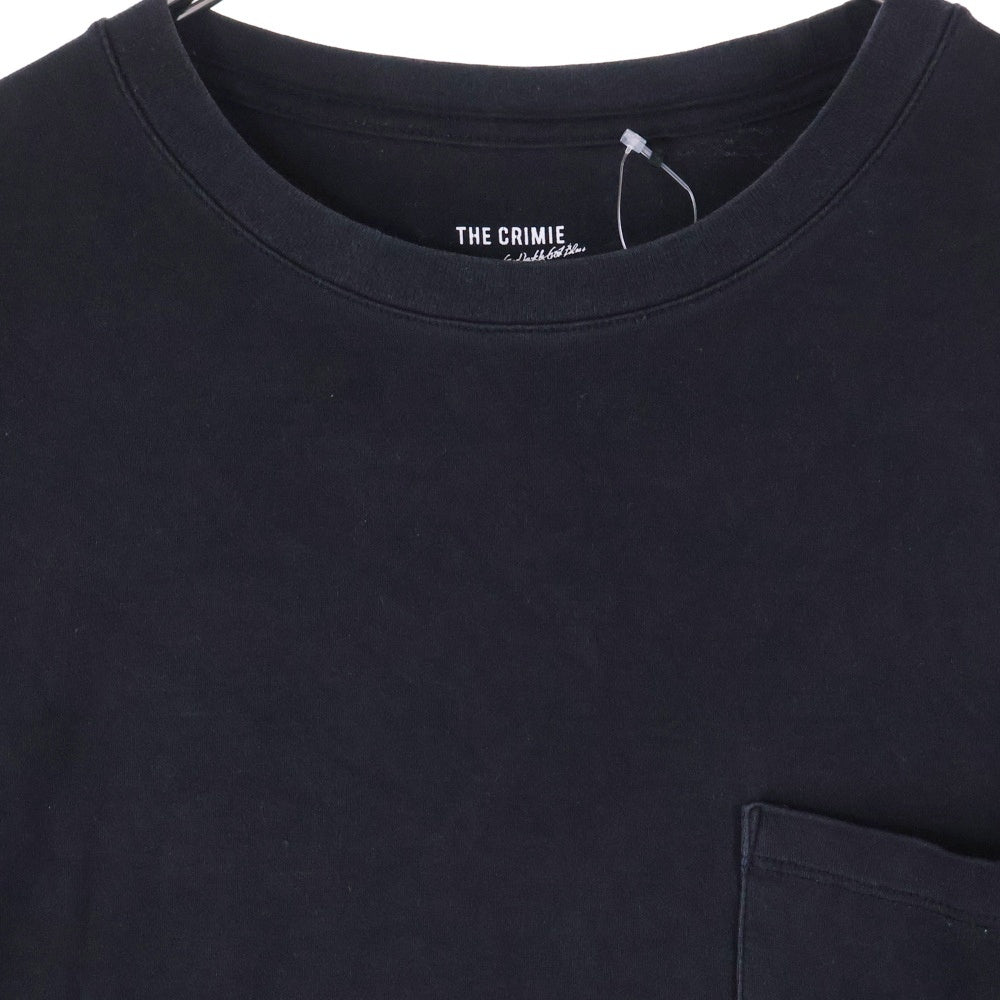 THE CRIMIE(ザ クライミー) コットン ポケット 半袖Tシャツ ブラック CR1-02D1-CS01