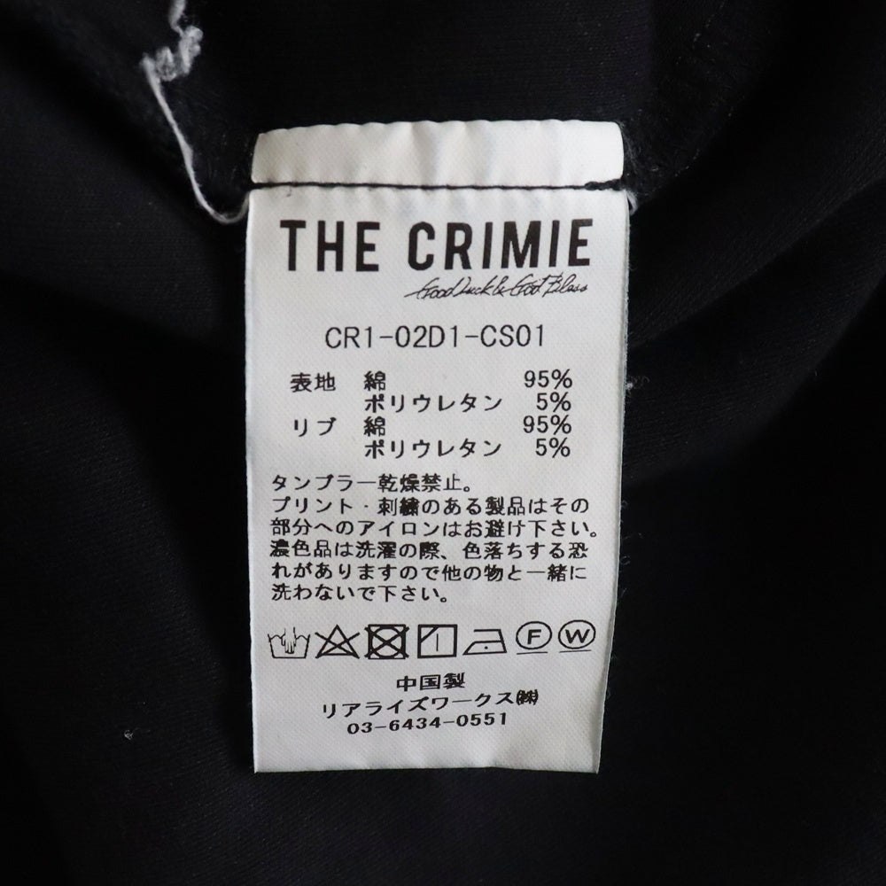 THE CRIMIE(ザ クライミー) コットン ポケット 半袖Tシャツ ブラック CR1-02D1-CS01