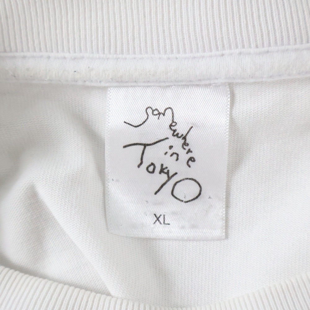 68363(68363) Somewhere in Tokyo 無地 半袖Tシャツ ホワイト