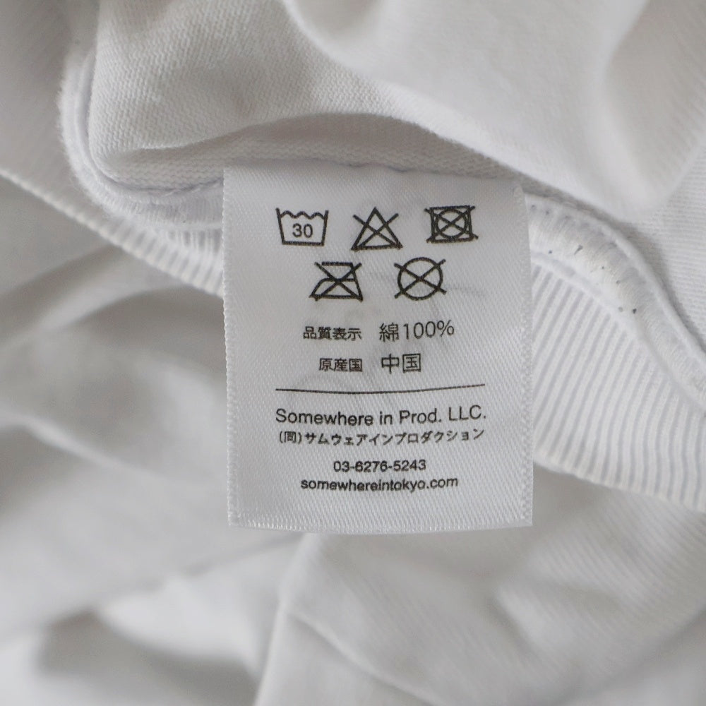 68363(68363) Somewhere in Tokyo 無地 半袖Tシャツ ホワイト