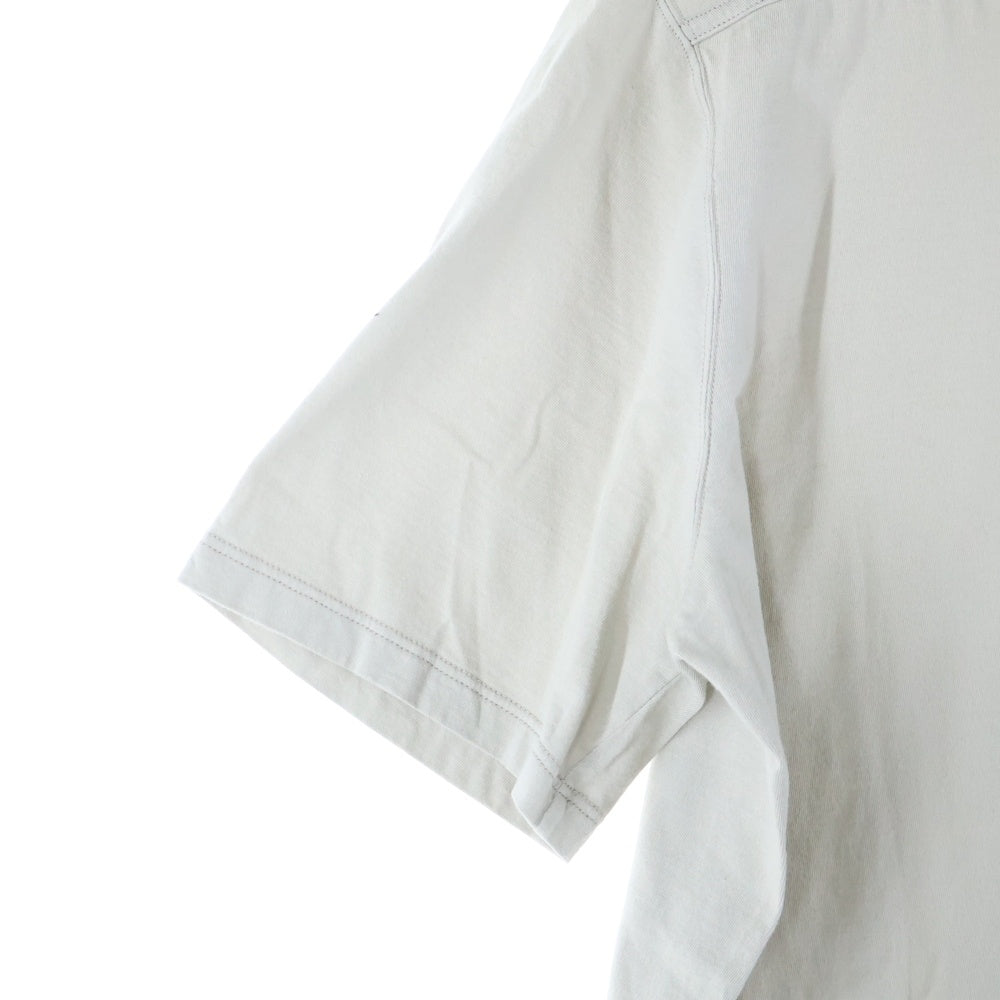 Rick Owens(リックオウエンス) 21AW LEVEL TEE レベル クルーネック 半袖Tシャツ カットソー ライトグレー RU02A5264-JA