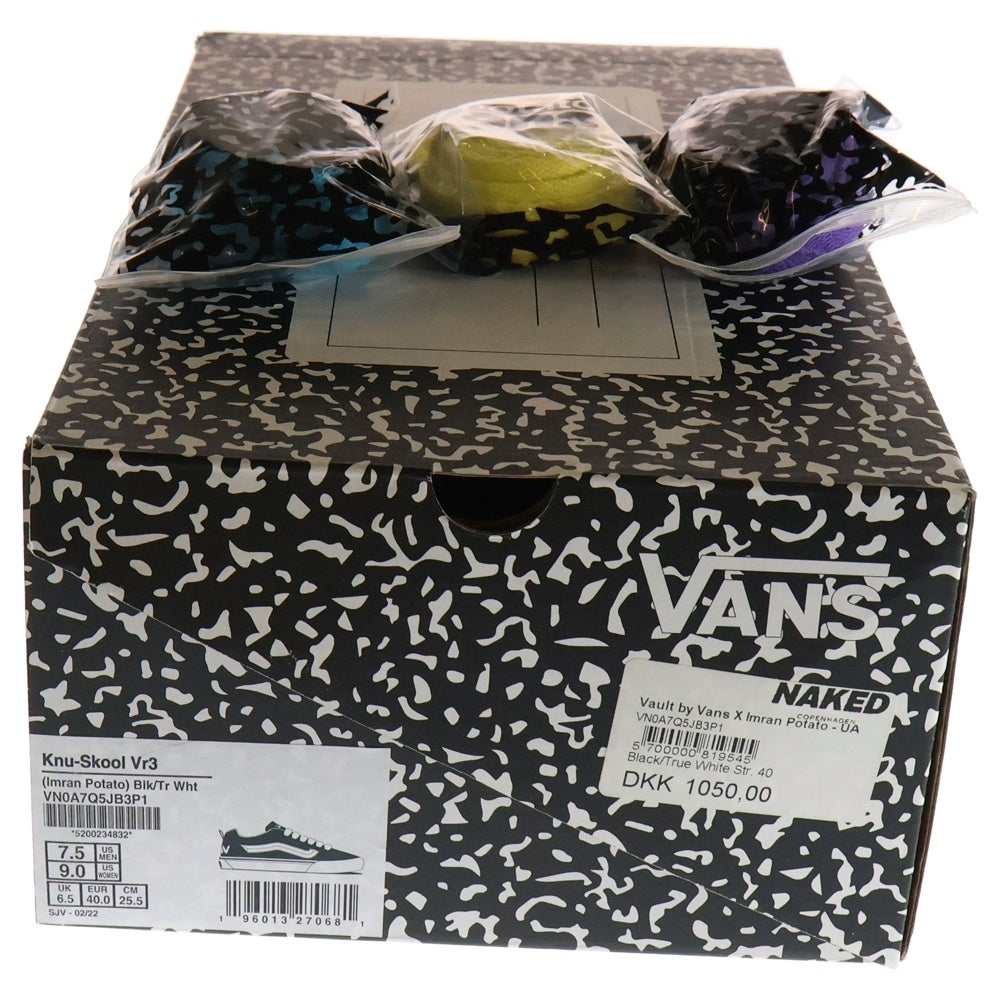 VANS(ヴァンズ) ×Imran Potato Knu-Skool VR3 LX イムランポテト ニュースクール VR3 LX ローカットスニーカー ブラック US7.5/25.5cm VN0A7Q5JB3P1