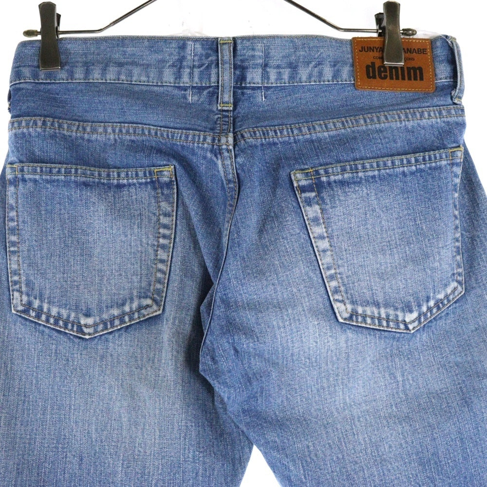 JUNYA WATANABE COMME des GARCONS(ジュンヤワタナベ コムデギャルソン) 19SS リペア加工 ストレートデニムパンツ ジーンズ インディゴ XC-P005 AD2018