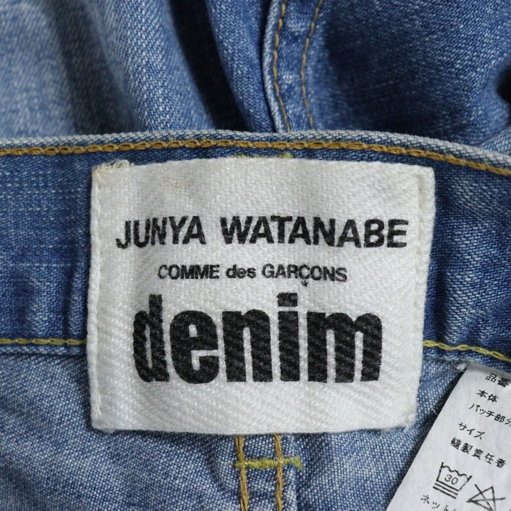 JUNYA WATANABE COMME des GARCONS(ジュンヤワタナベ コムデギャルソン) 19SS リペア加工 ストレートデニムパンツ ジーンズ インディゴ XC-P005 AD2018