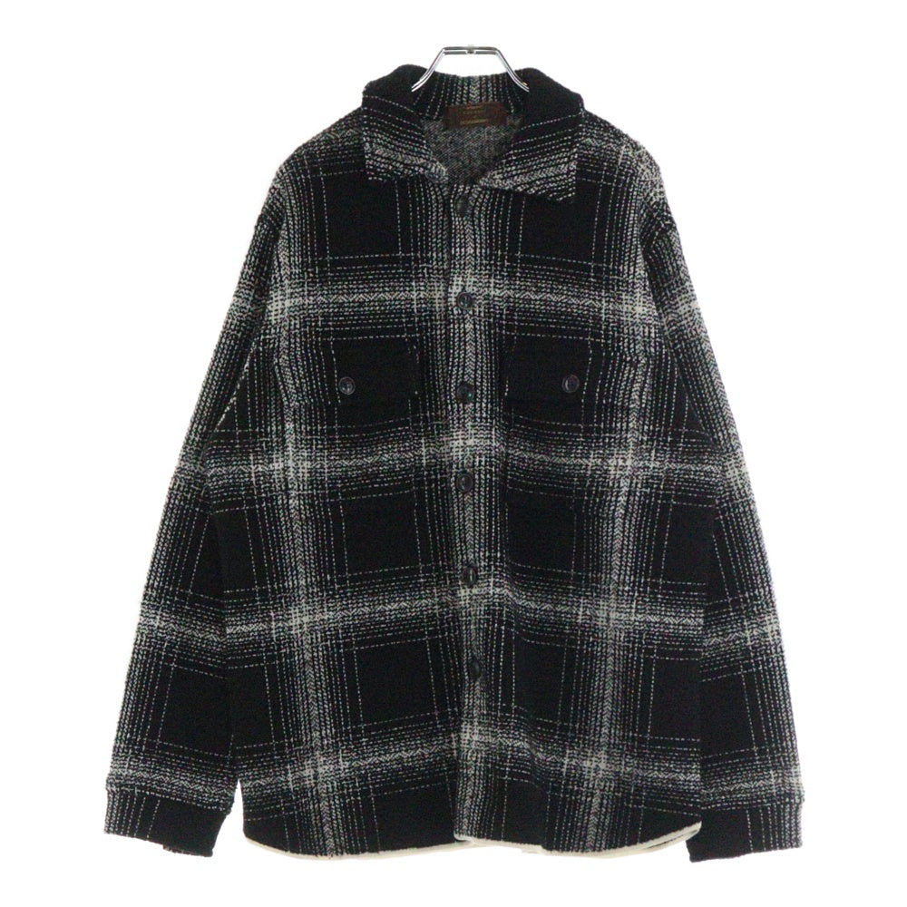 NO BRAND(ノーブランド) Vandori DESIGNWORKS Check Shirts Jacket デザインワークス チェックシャツジャケット ブラック