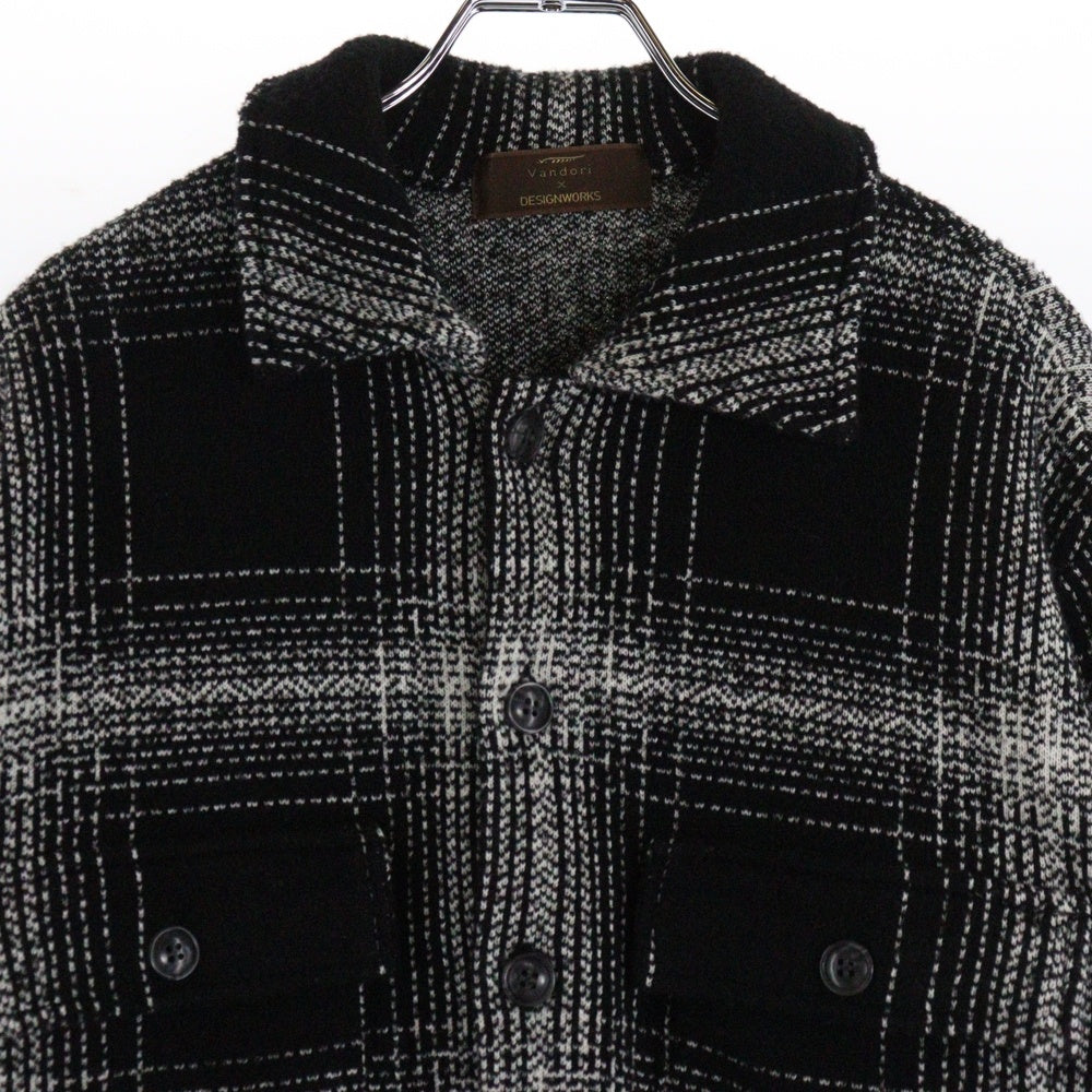 NO BRAND(ノーブランド) Vandori DESIGNWORKS Check Shirts Jacket デザインワークス チェックシャツジャケット ブラック
